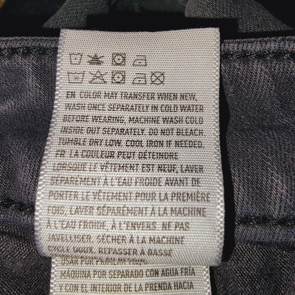 American Eagle Juniors 0 High Rise Skinny Ankle Distressed Acid Black Wash Jeans - Picture 9 of 12